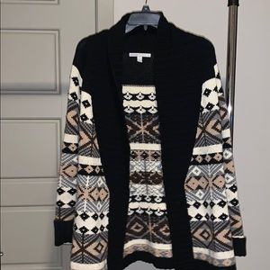 Knitted Sweater - Black/Brown/Combo